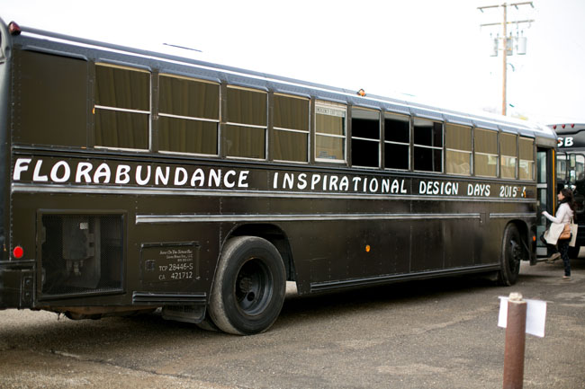 Florabundance Design Days 2015 - The bus we rode from the hotel to LotusLand.