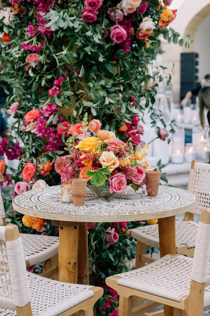 table and arbor arrangements at engage 25