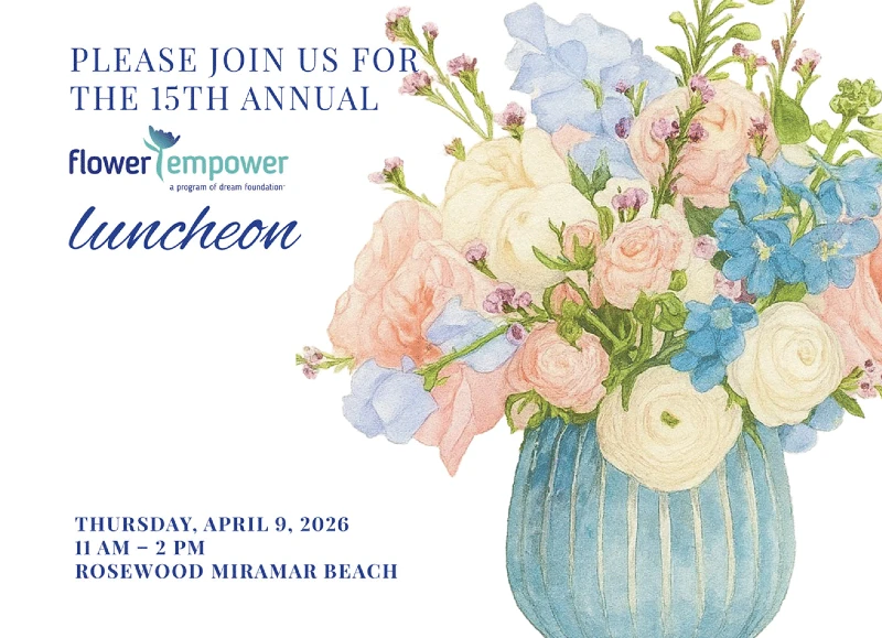 invite to flower empower luncheon
